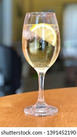 White Wine Spritzer With Lemon