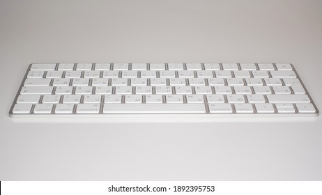 White Wireless Keyboard For Computer