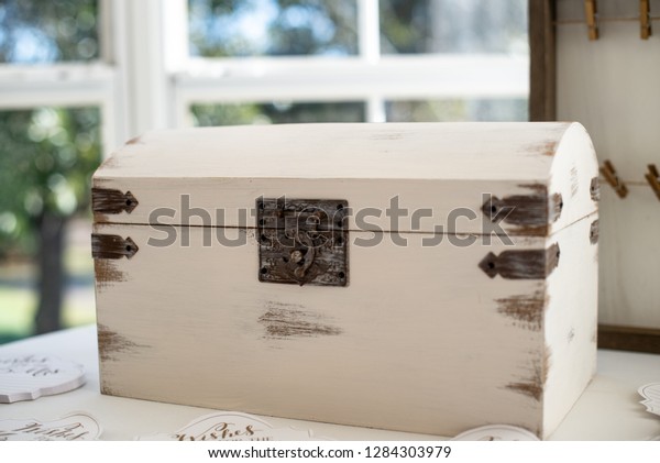 White Wood Gift Card Bo Mr Stock Photo Edit Now 1284303979