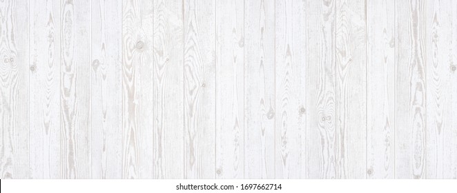 White wood seamless background. Rustic wooden wall texture background.