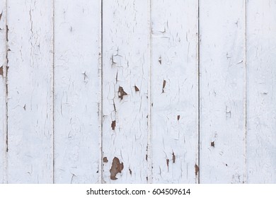 White Wood Texture Background in Shabby Chic Style 