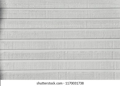 White Wood Textured Background. White Painted Shiplap With Structural Surface.