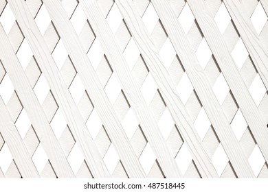 White Wooden Lattice