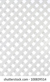 White Wooden Lattice For Background