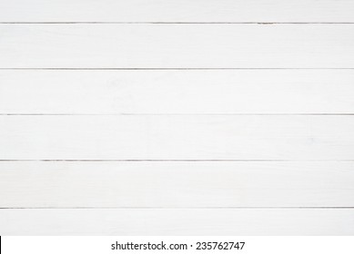 White Wooden Planks Table - Background Or Texture