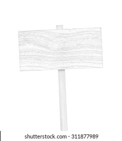 White Wooden Sign