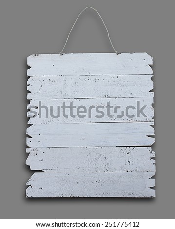 white wooden signboard