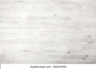 White Wooden Vintage Table Top Surface Or Floor Board Background Texture.
