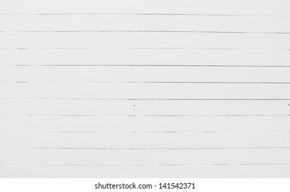 White Wooden Wall Texture Background