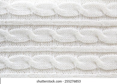 White wool knitted sweater background