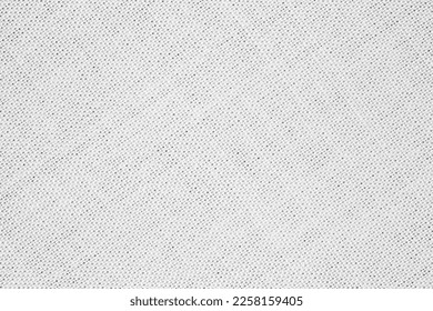 White woven fabric, threads close-up, background wallpaper, uniform texture pattern
