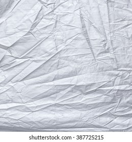 White Wrinkled Fabric Texture for back ground