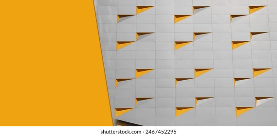 White and yellow color of Big tall building background, Architecture of tall buildings comes out as a backdrop that can be used to design your work. - Powered by Shutterstock