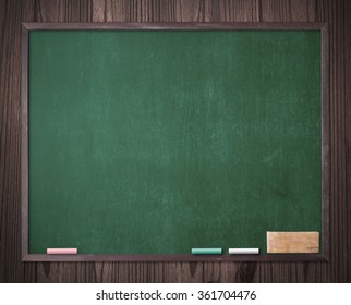 Whiteboard Concept Green Wood Board Chalk Stock Photo 361704476 ...