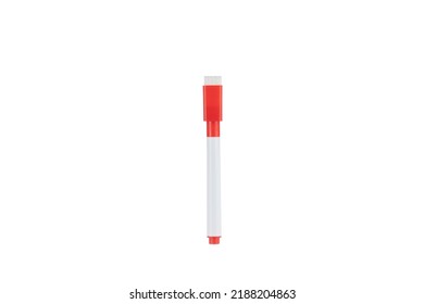 Whiteboard marker with eraser on a white background.