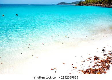 Whitehaven Beach Is On Whitsunday Island. The Beach Is Known For Its Crystal White Silica Sands And Turquoise Colored Waters. Autralia, Dec 2019