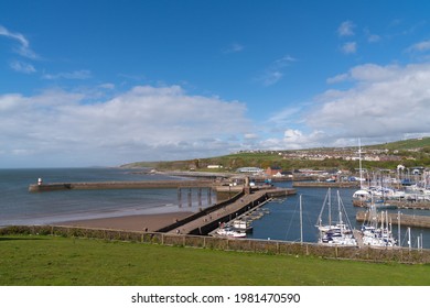 Whitehaven Cumbria Coast Town Near The Lake District With Boats And Harbour England UK