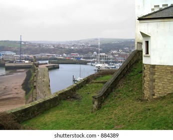 Whitehaven Harbour, Cumbria, UK On A Dull Day