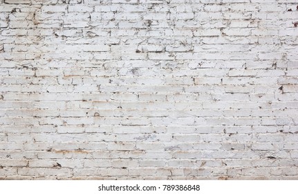 Whitewashed Vintage Brick Wall Background Stained Stock Photo (Edit Now ...