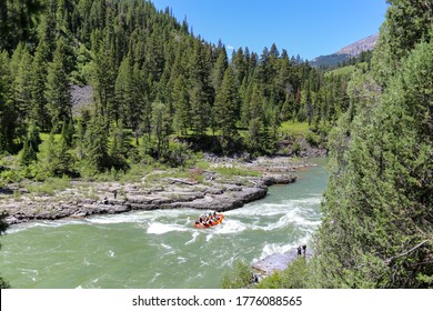 Whitewater Rafting On The Snake River Near Jackson Hole, Wyoming