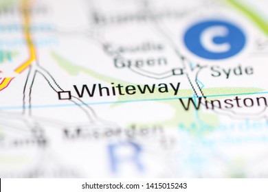 Whiteway. United Kingdom On A Geography Map