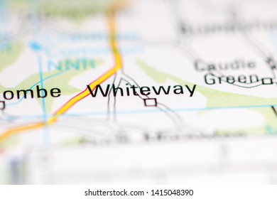 Whiteway. United Kingdom On A Geography Map