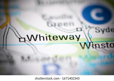 Whiteway. United Kingdom On A Geography Map