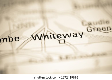 Whiteway. United Kingdom On A Geography Map