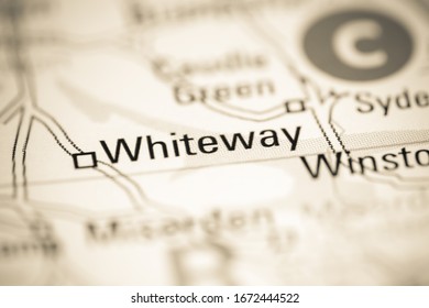 Whiteway. United Kingdom On A Geography Map