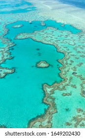 Whitsunday Islands, Great Barrier Reef In Australia From An Aerial View