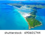 Whitsundays islands from the sky