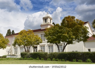 WHITTIER, CALIFORNIA 12 MAR 2021: Lou Henry Hoover Memorial Hall On The Campus Of Whittier College. 