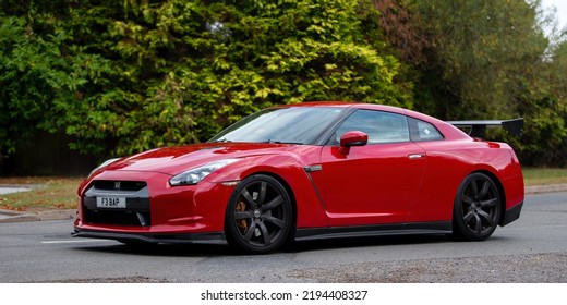 Whittlebury,Northants,UK - August 26th 2022. 2009 3799 Cc Red Nissan GT R 