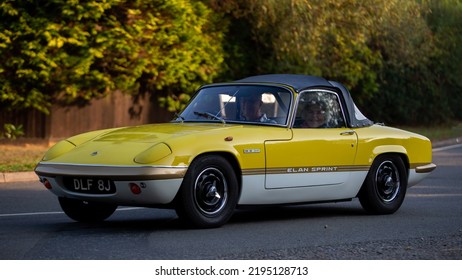 Whittlebury,Northants,UK - August 27th 2022. 1971 Yellow Lotus Elan Sprint