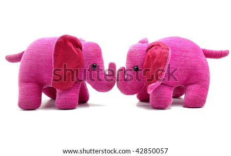 Who can resist to these two sweet pink elephants?