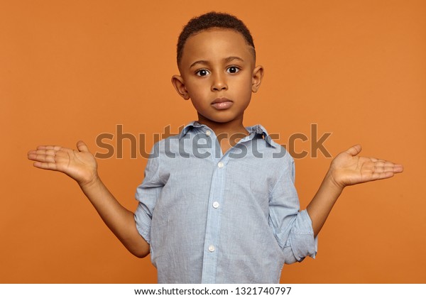 Who Knows What Indifferent Confused Black Stock Photo Edit Now 1321740797