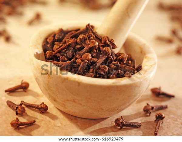 Whole Cloves Pestle Mortar Stock Photo 616929479 | Shutterstock