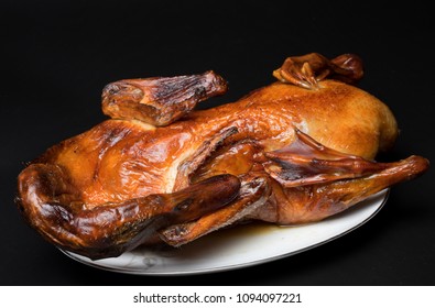 Whole Crispy Golden Roast Duck With Rice