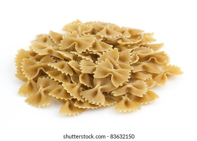 Whole Grain Farfalle Pasta Close Up