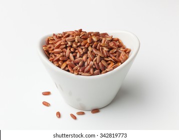 Whole Grain Organic Brown Rice In A Bowl