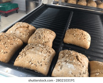 Whole Grain Seeded Square Bread Loaf Merchandising Display