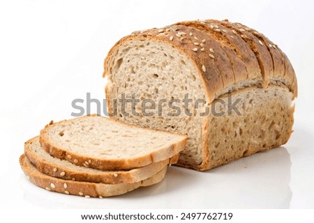 Similar – Image, Stock Photo Rustic bread on wooden table