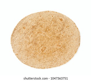 Whole Grain Tortilla Isolated