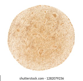 Whole Grain Tortilla Isolated