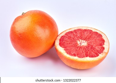 Whole Half Grapefruits Ripe Juicy Grapefruits Stock Photo 1322022377 ...