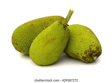 Whole Jackfruit On White Background