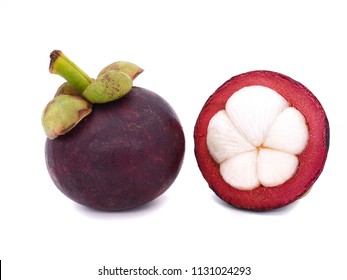 Whole Piece Mangosteen Garcinia Mangostana Cut Stock Photo 1131024293 ...