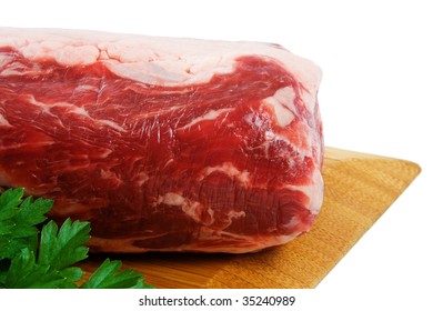 Whole Piece Of Raw Scotch Fillet Beef