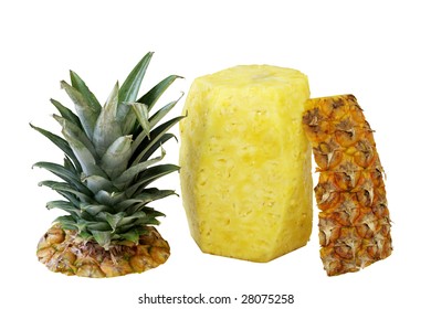 Whole Pineapple Peeled With Top On Side Nancy Hochmuth S Portfolio On