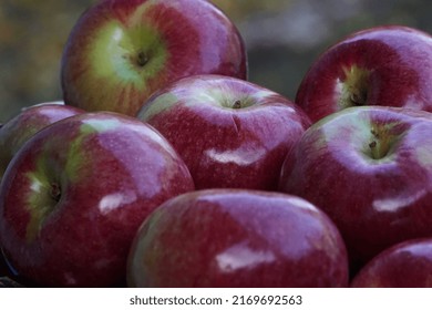 Whole Shiney Red Apples -Bowl
